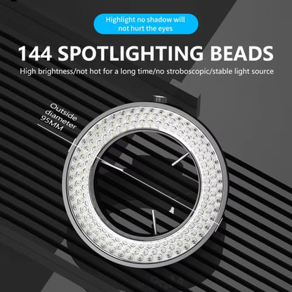 LuzMic Anillo de Luz para Microscopio 144LED USB Compacto