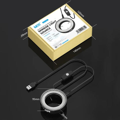 LuzMic Anillo de Luz para Microscopio 144LED USB Compacto