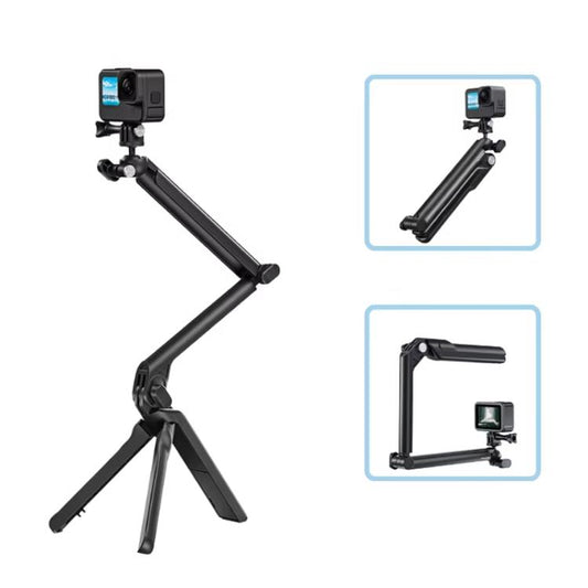 TELESIN Trifold Trípode Soporte Triple Ajustable Para Cámara