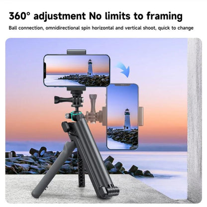 TELESIN Trifold Trípode Soporte Triple Ajustable Para Cámara