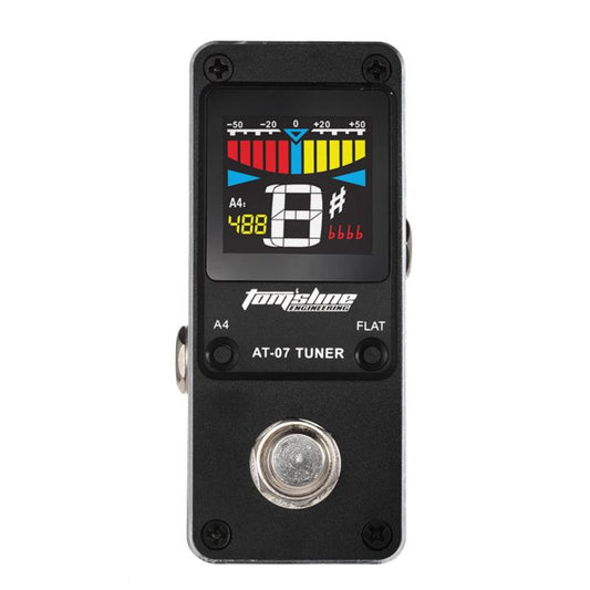 TOM'SLINE Mini Foot Operated Afinador Guitarra Metálica