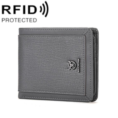 Bull Captain 07 Billetera RFID Antirrobo Cuero Primera Capa