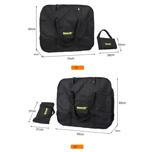 Rhinowalk 16a20in Bolsa Carga Bicicleta Plegable Doble Capa
