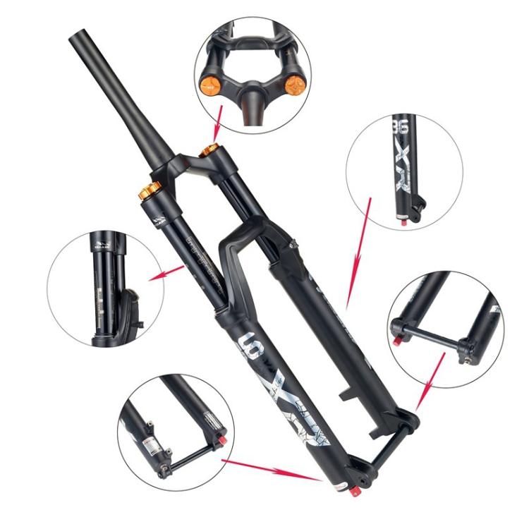 KRSEC XR36 Horquilla Delantera MTB Amortiguación Tubo Recto