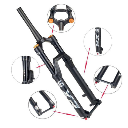 KRSEC XR36 Horquilla Delantera MTB Amortiguación Tubo Recto