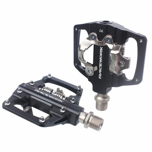 RACEWORK RK213 Pedal De Montaña SPD Y Plano Doble Uso