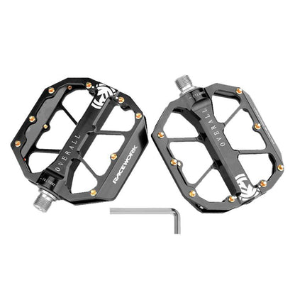RACEWORK D029 Pedales Rodamientos Triples Antideslizantes