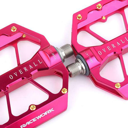 RACEWORK D029 Pedales Rodamientos Triples Antideslizantes