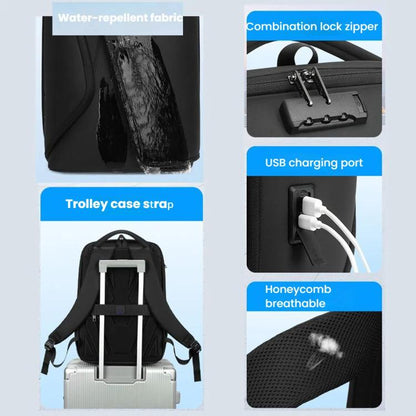 Wiersaam Mochila Antirrobo Viaje Negocio Portátil Puerto USB