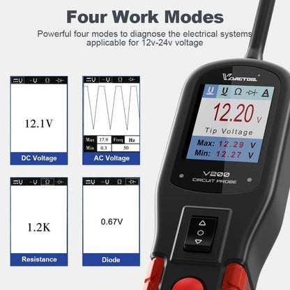 VDIAGTOOL 6-42V Probador Automotriz Detección de Voltaje