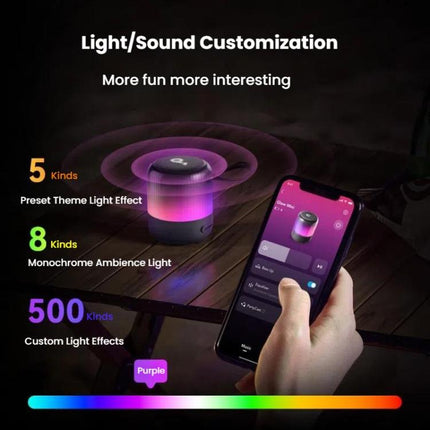 Anker A3136 Soundcore Glow Mini Neon Altavoz Bluetooth 8W IP67 Sonido Potente (Open Box)