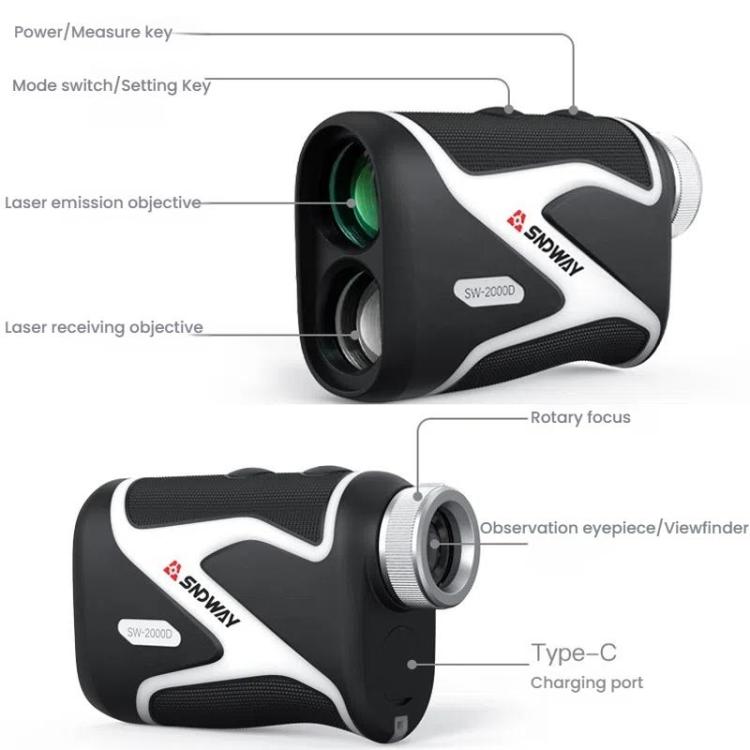 ProGolf Buscador de Distancias OLED Portátil para Golf
