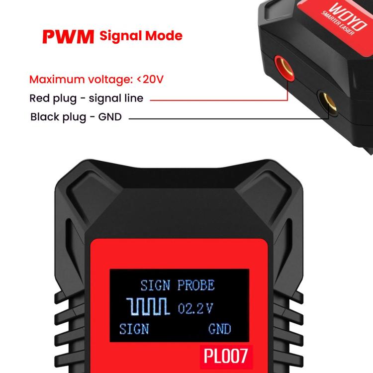 WOYO Probador Portátil CAN LIN PWM Analizador de Circuitos