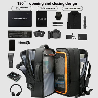 BANGE BG-3055 Mochila Hombre Viaje Capacidad Expandible
