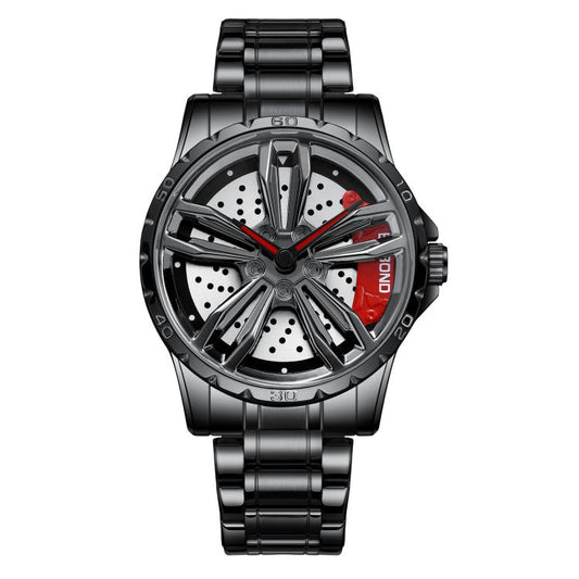 BINBOND D001 Reloj Rueda Giratoria 3D Cuarzo Clásico