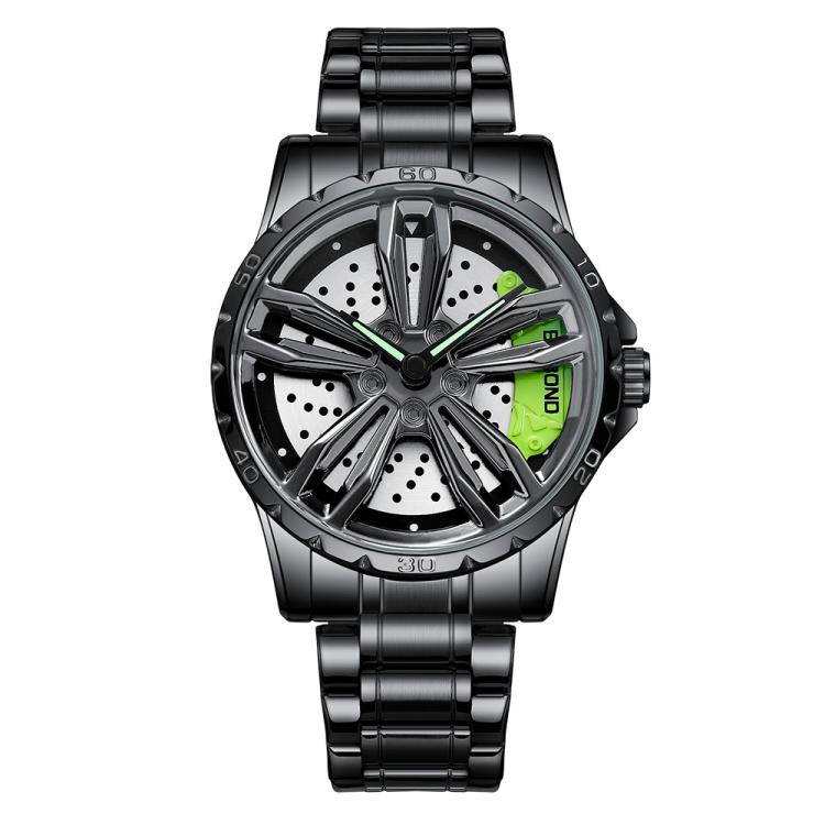 BINBOND D001 Reloj Rueda Giratoria 3D Cuarzo Clásico