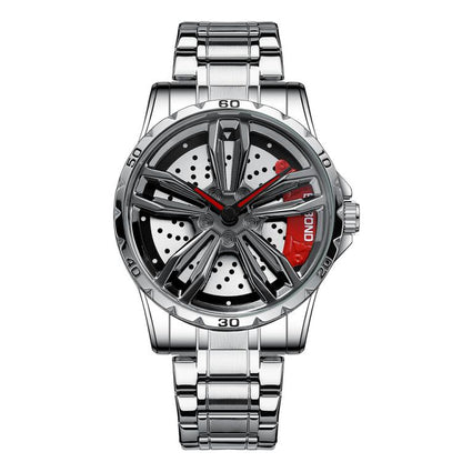 BINBOND D001 Reloj Rueda Giratoria 3D Cuarzo Clásico