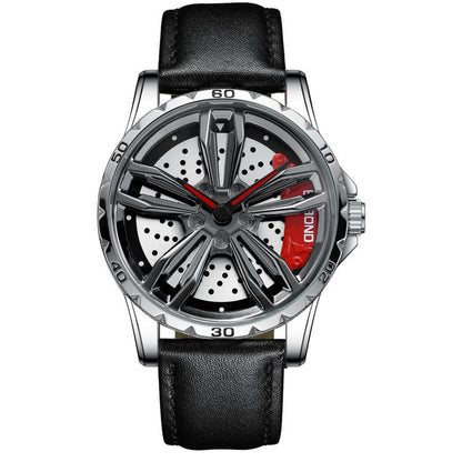 BINBOND D001 Reloj Rueda Giratoria 3D Cuarzo Clásico