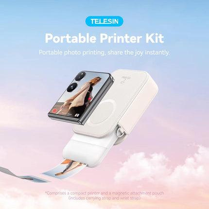 TELESIN Impresora de Fotos Instantánea Portátil 300dpi 2x3 Pulgadas