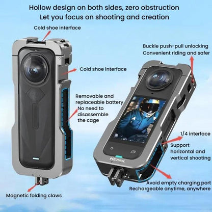 Insta360 AC-81 Metal Jaula Extendida Cubierta Silicona