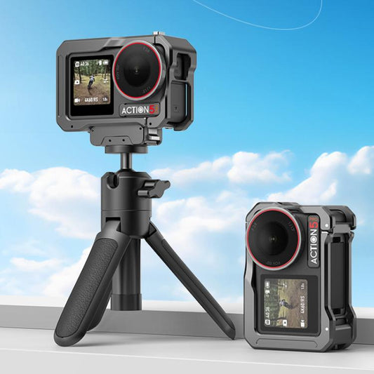 HEPAIL AC70 Jaula Metal Para DJI Osmo Action Arri 6,35mm