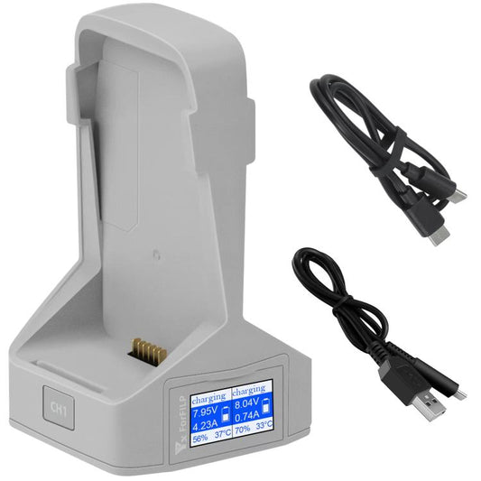 DJI Flip YX DualSlot Vertical Battery Charger Con Pantalla a Color