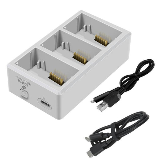 YX Cargador 3 Vias Para DJI Mini 4 Pro Mini 3 Pro Hub