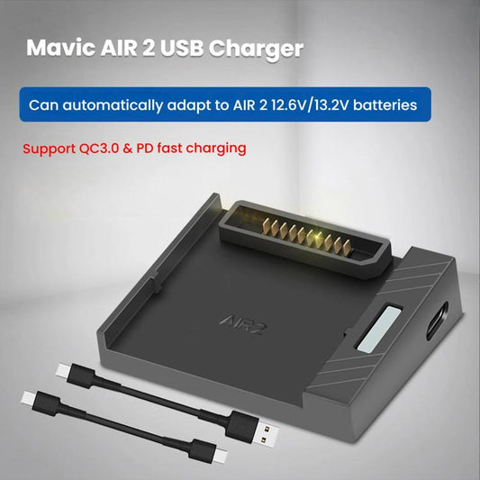 DJI Air 2 y Air 2S Cargador de Batería Carga Rápida PD