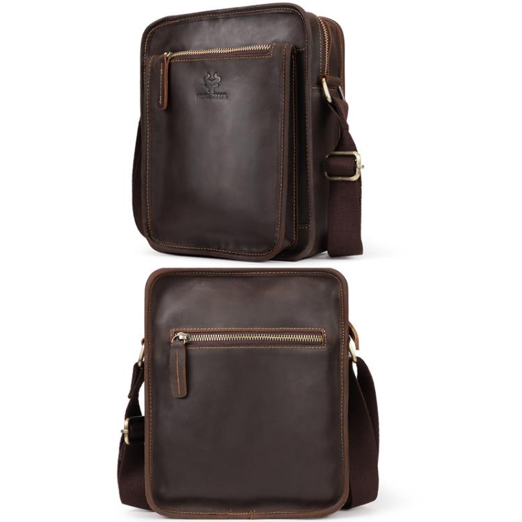 HUMERPAUL MH702 Bolso Bandolera Hombre Cuero Ligero