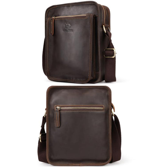 HUMERPAUL MH702 Bolso Bandolera Hombre Cuero Ligero