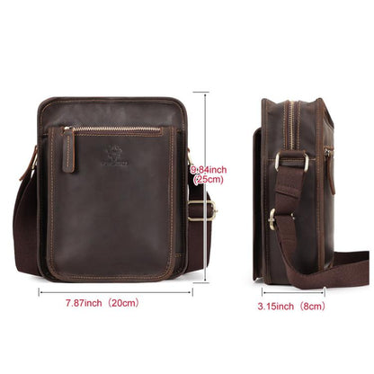 HUMERPAUL MH702 Bolso Bandolera Hombre Cuero Ligero