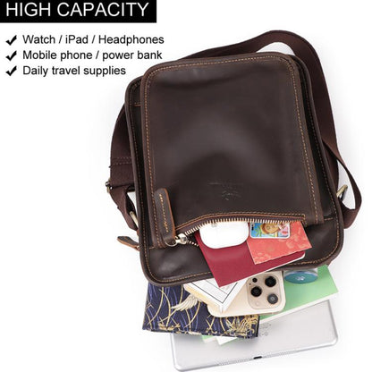 HUMERPAUL MH702 Bolso Bandolera Hombre Cuero Ligero