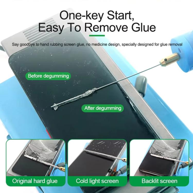 GluFix V2 Máquina Desmontaje Pantallas Despegue Preciso