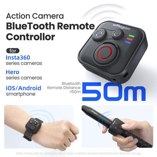 AMagisn Remoto Bluetooth 50m Para Insta360 GoPro Cámaras
