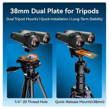 APEXEL BinoClamp Pro Montaje Binoculares 360 Grados
