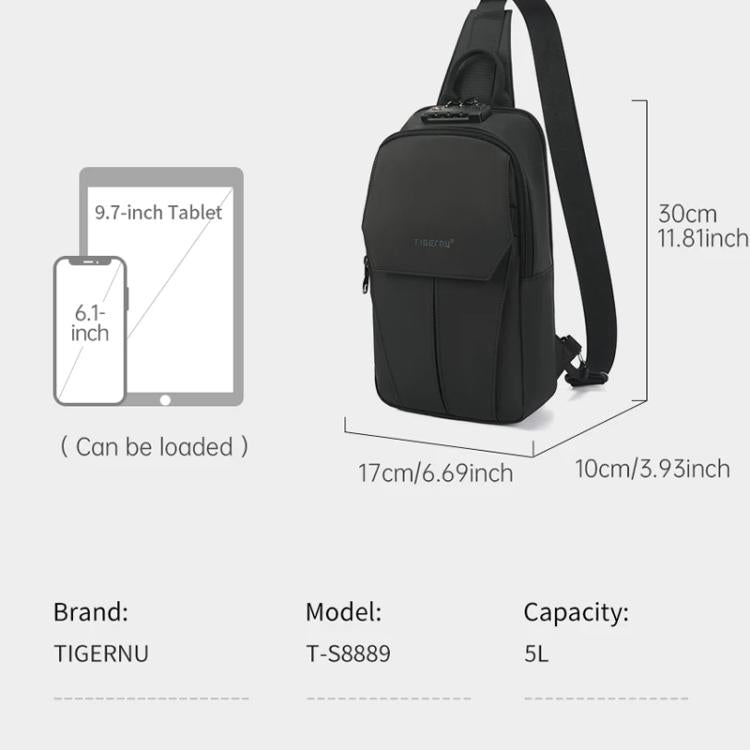 Tigernu TSA007 Antirrobo Bolsa Bandolera Para Hombre