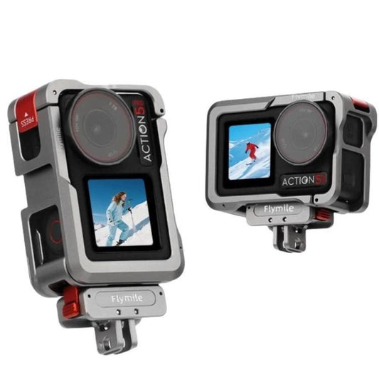 Flymile DJI Action 5 Pro/4/3 Cámara Cage Protección Robusta