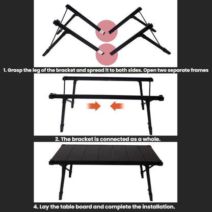CLS Outdoor Egg Roll Table Camping Aluminio Ultraligero