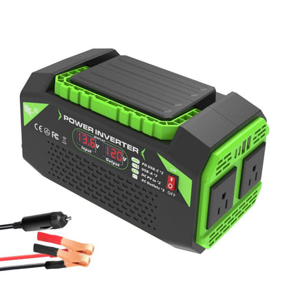 Gurxun Inversor de Onda Pura para Coche Carga USB 25W