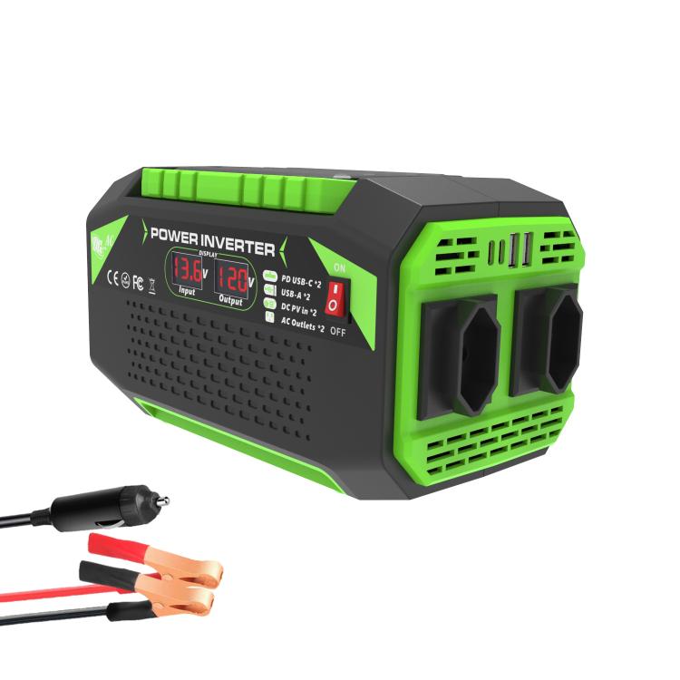 Gurxun Inversor de Onda Pura para Coche Carga USB 25W