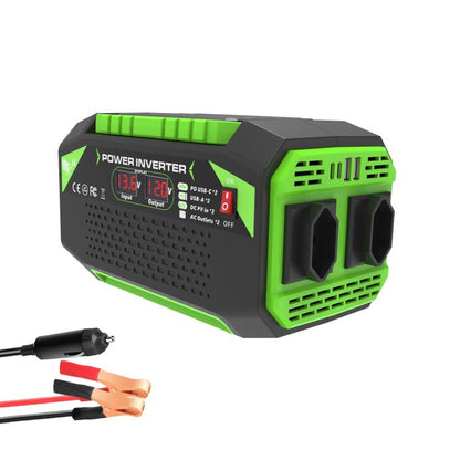 Gurxun Inversor de Onda Pura para Coche Carga USB 25W
