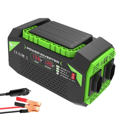Gurxun Inversor de Onda Pura para Coche Carga USB 25W