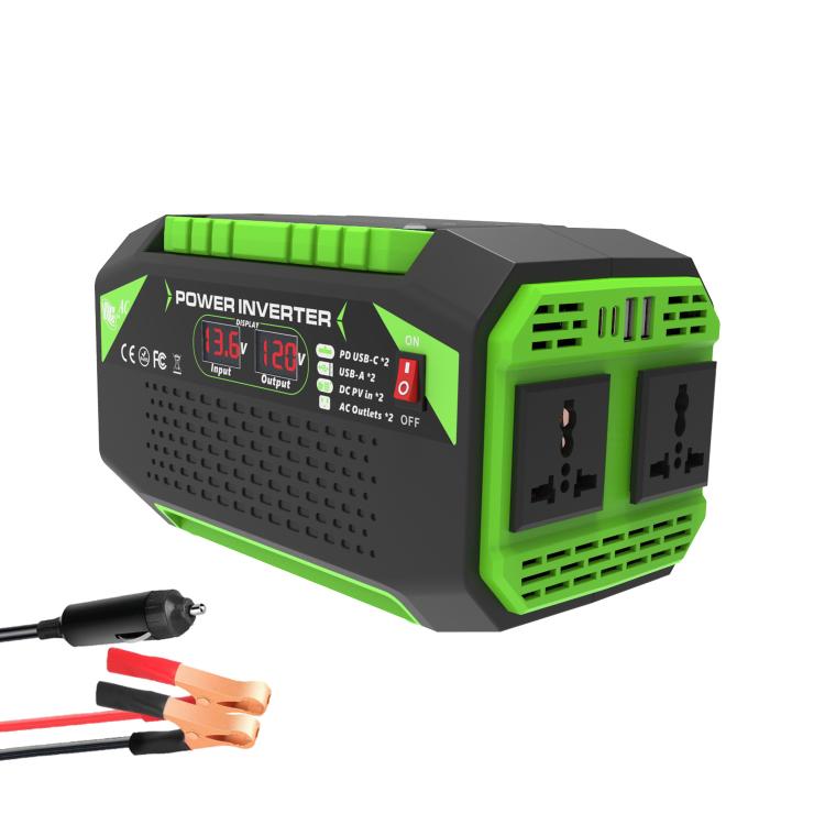Gurxun Inversor de Onda Pura para Coche Carga USB 25W