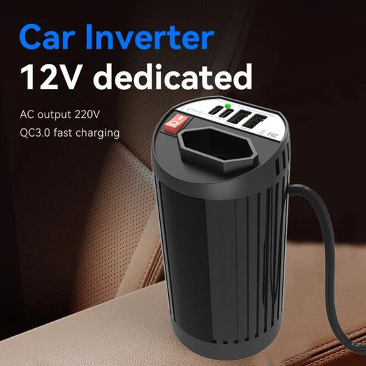 Gurxun 200W Car Inverter Modified Wave Dual USB Type C