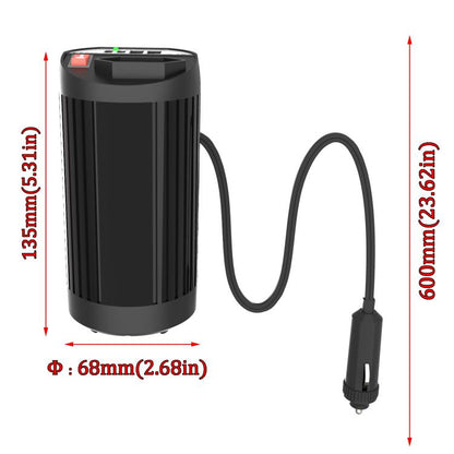Gurxun 200W Car Inverter Modified Wave Dual USB Type C