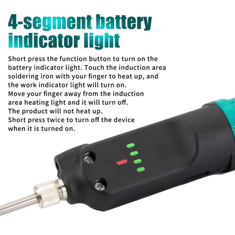 Solix Soldador Inalámbrico 12W Control Tactil Reparación