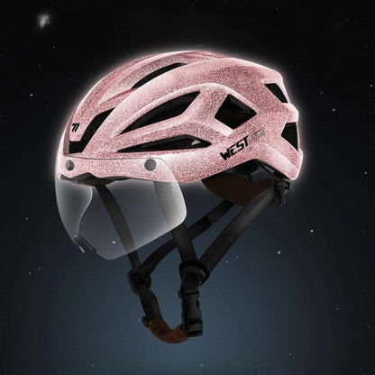 WEST BIKING Casco Ciclismo Unisex Visor Magnético Ligero