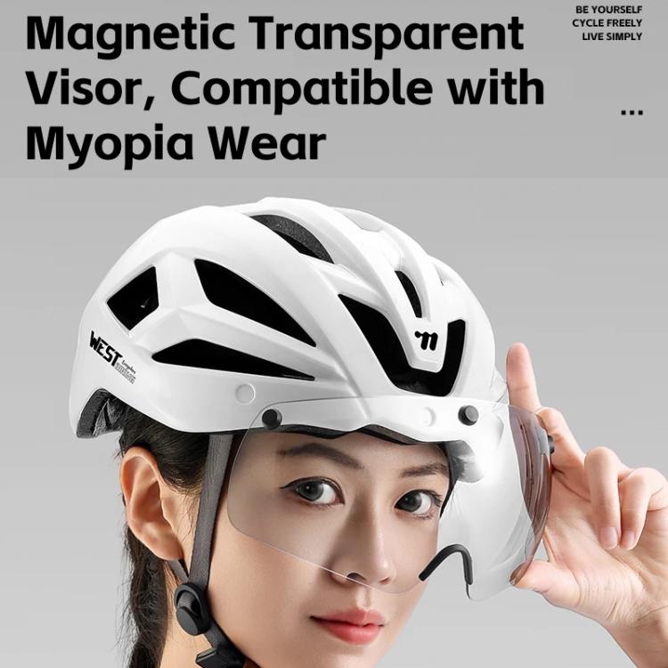 West Biking Casco Ligero Con Visor Magnético Para Bicicleta