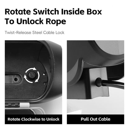 West Biking YP0719433 Bike Lock Box Combination Lock