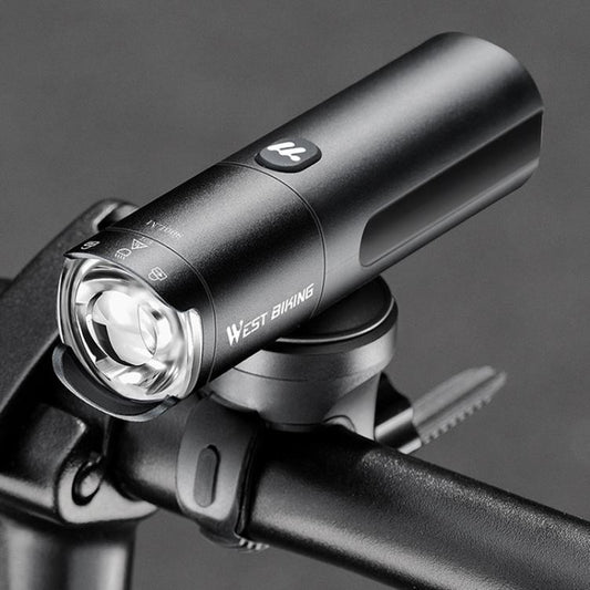 WEST BIKING Faro Bicicleta Recargable Alto Brillo 6Niveles
